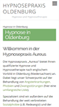 Mobile Screenshot of hypnose-oldenburg.net